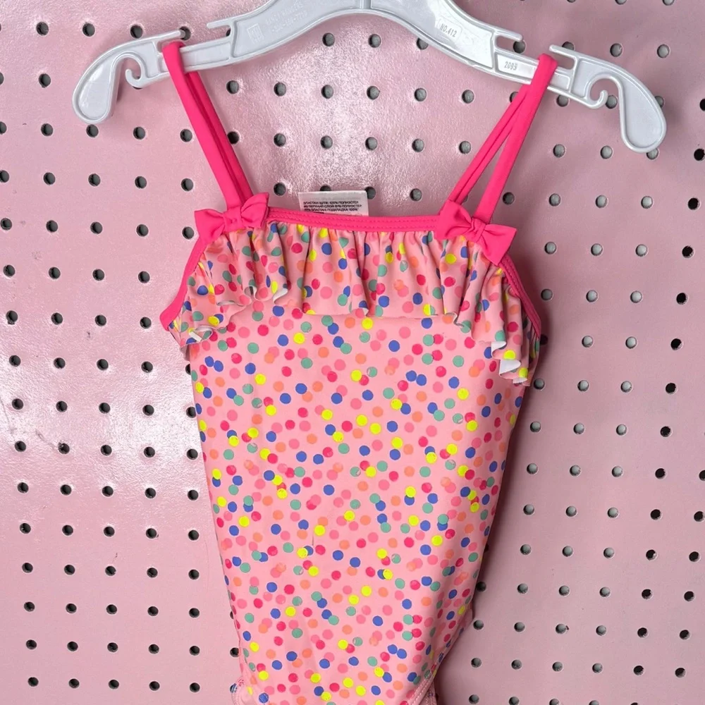 H&M Colorful Polka Dot Kids Swimsuit. Great Condition. Size 2/4 Years